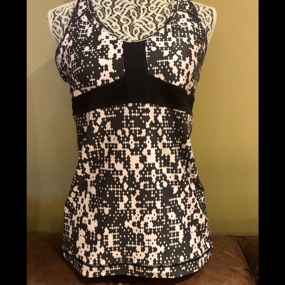 🍒3/30$.Women's Dri-FIT Training Tank Top, Light Pink, Black, Size L